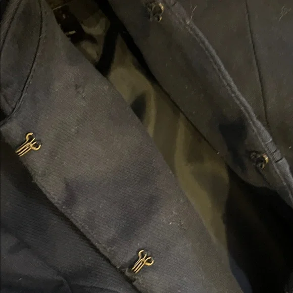 🌻3/$15🌻 H&M women’s Dark Blue Military Jacket - Picture 3 of 10